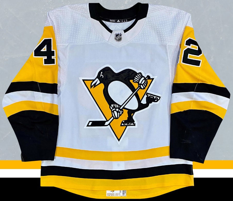 penguins jersey white