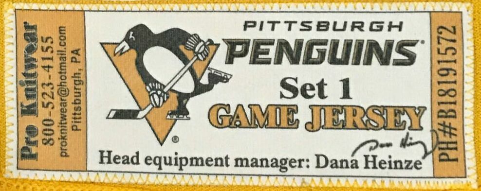 February 22, 2019 Pittsburgh Penguins Practice Jersey Set 