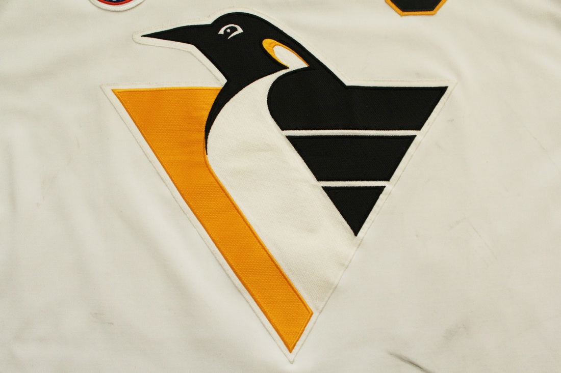 1992-93 Mario Lemieux Pittsburgh Penguins Game Worn Jersey - Photo