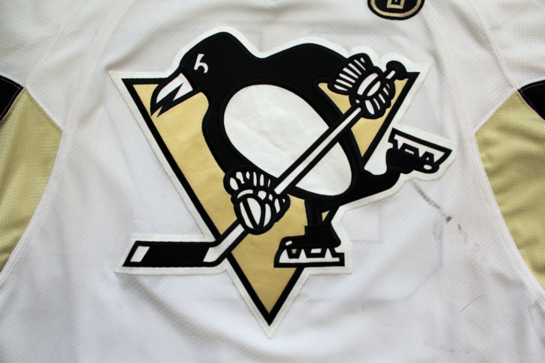2008-09 Sidney Crosby Penguins Game Worn Jersey - Worn In 15 Games -  Stanley Cup Season - Photo Match - Video Match - Team Letter